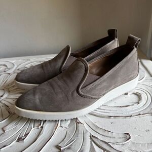 Everlane The Nubuck Street Shoe in Grey Taupe Women's Size 9.5 Leather